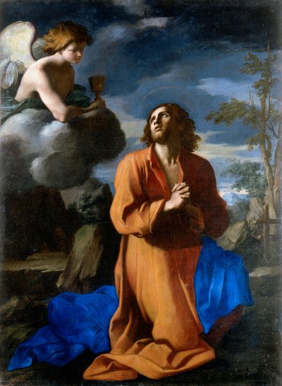 Cristo en el huerto de los olivos. Obra de Giovanni Domenico Cerrini de Giovanni Domenico Cerrini